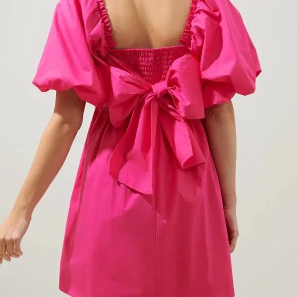 Sugar Lips Marion Hot Pink Babydoll Dress Size Extra Large (XL) - Picture 2 of 9